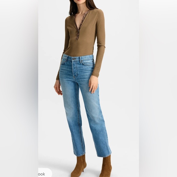 Veronica Beard Leah Mid Rise Straight Leg